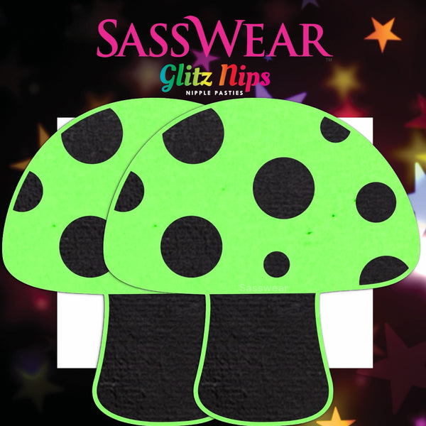 Glow in the Dark Green Mushroom Pasties