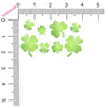 Clover neon glow green body stickers - sasswear
