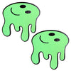 Trippy Drippy Green Reflective Drip Face