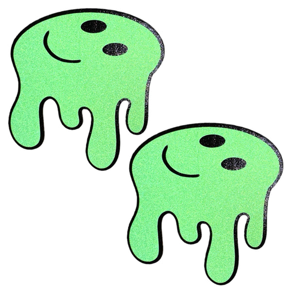 Trippy Drippy Green Reflective Drip Face