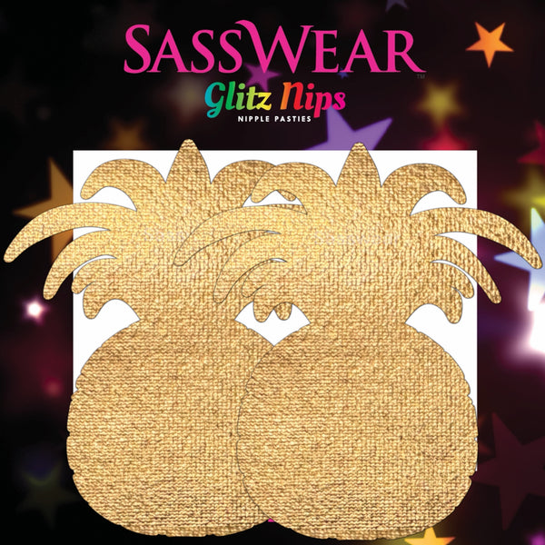 metallic gold glitz nips pasties