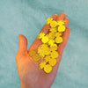 metallic gold pineapple body stickers