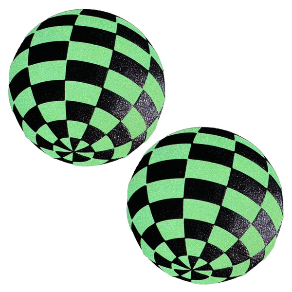 Trippy Drippy Green Reflective Disco Ball