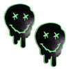 Trippy Drippy Green Reflective Smiley Face