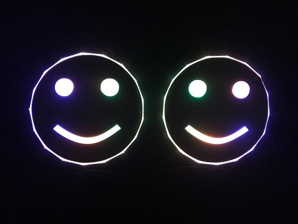 LED Nipple Pasties- Happy Face Clickers by Sasswear - Sasswear