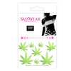 420 Glow Green Body Stickers - Sasswear