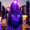 Light up jeweled pasties on woman