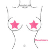 Glitz Nips Neon Pink Star Pasties