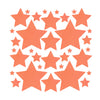 orange neon star sticker ensemble