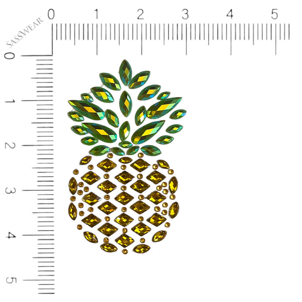 pineapple jeweled pasties size