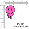 Trippy Drippy Pink Reflective Smiley Face