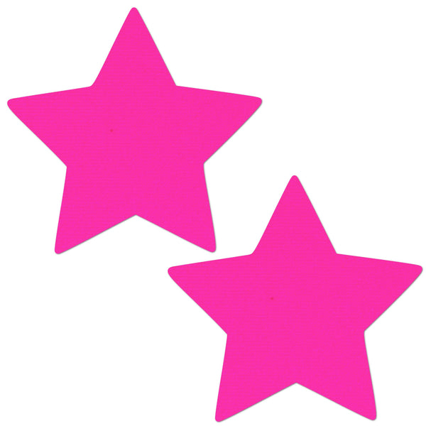 Glitz Nips Neon Pink Star Pasties
