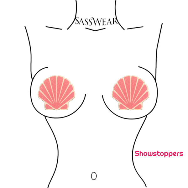 Seashell Sparkles Glitz Nips Pasties