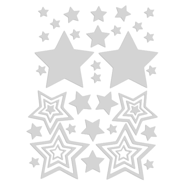 silver reflective pasties and body stickers