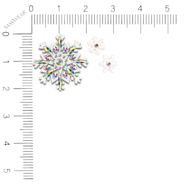 Let it Snow Jeweled Snowflake Body Stickers
