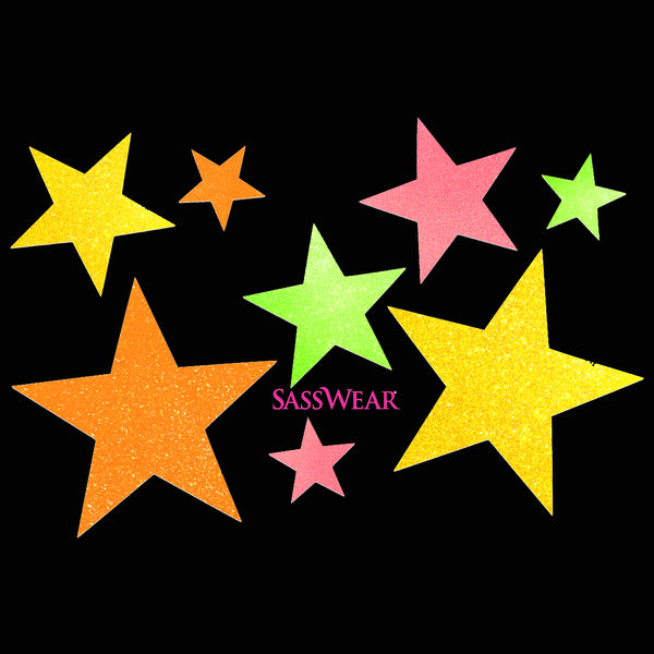 Star Glow-In-The-Dark Body Stickers-Mini - Sasswear
