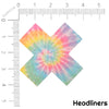 Tie Dye X Cross Glitz Nips Pasties