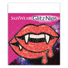Sasswear Glitz Nips nipple pasties packaging with a pink and purple design.