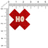 Red X Ho Christmas Pasties Size