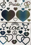 Rainbow Reflective Pride Sticker Set