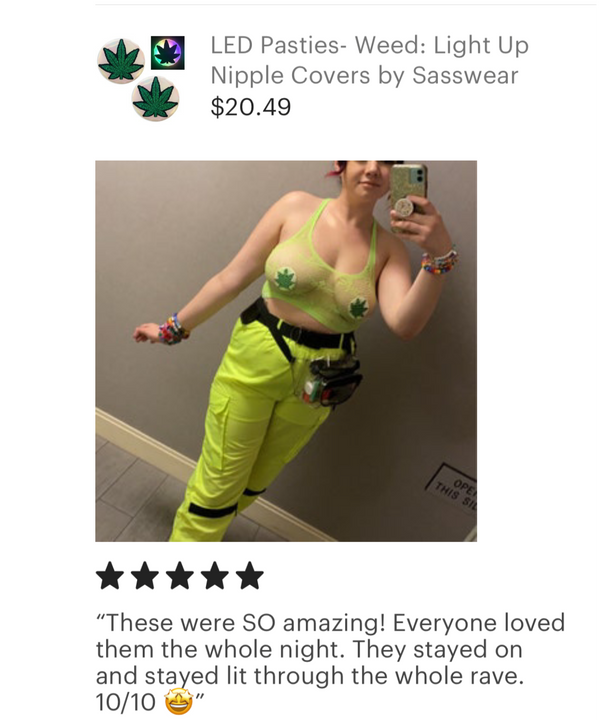 LED pasties weed review 5 stars