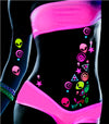Alien/Space Blacklight Body Stickers-40 Pk - Sasswear