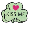 Reflective Clover Kiss Me Heart Nipple Pasties - Sasswear