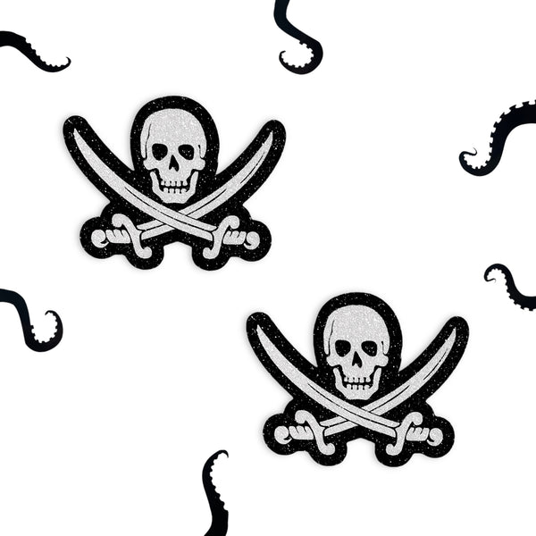 Glitz Nips Jolly Roger Pirate Pasties