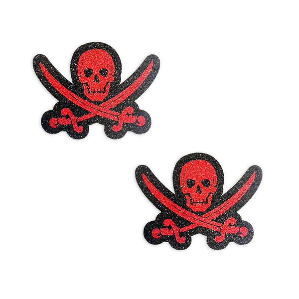 Glitz Nips Jolly Roger Pirate Pasties