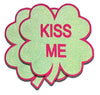 Reflective Kiss Me Clover Nipple Pasties