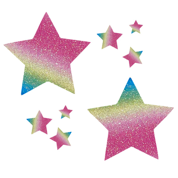 Glitz Nips Pastel Rainbow Star Pasties