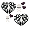 skeleton heart pasties