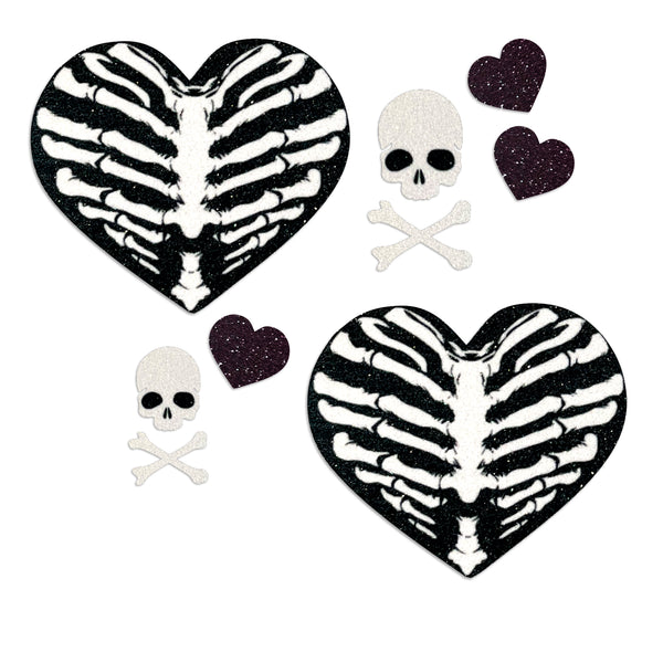 skeleton heart pasties