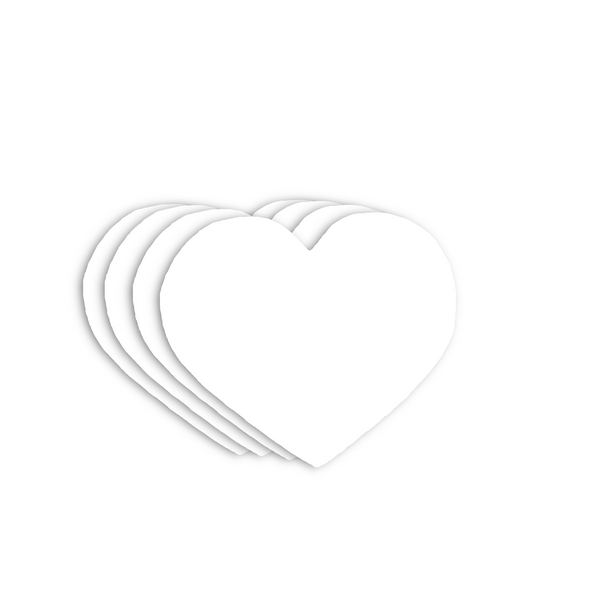 Platinum Shimmer Glitz Nips Heart Nipple Pasties