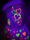Heart Supersized Body Stickers | Neon Blacklight Reflective