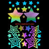 Rainbow Reflective Pasties/Body Sticker Set - Star