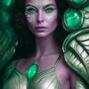 alien blacklight neon green eye face stickers for raves festival makeup by sasswear