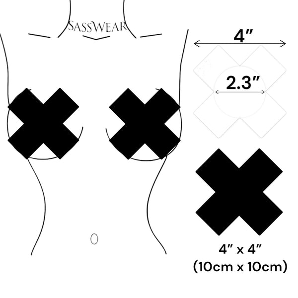 Glitz Nips Black Metallic X Pasties