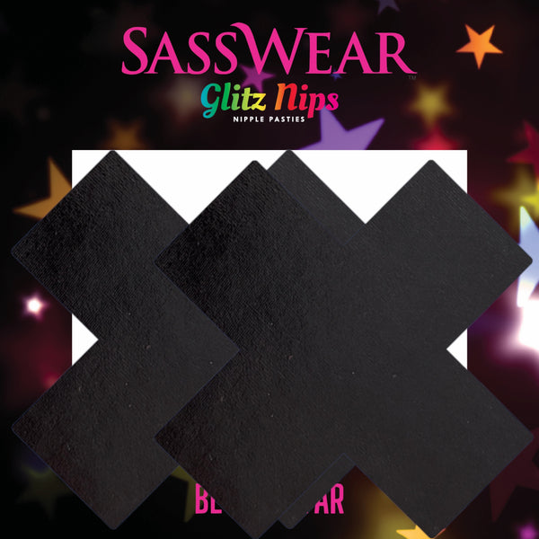 Glitz Nips Black Metallic X Pasties