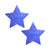 Blue Glitter Glitz Nips Star Power Nipple Pasties
