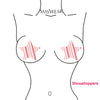 Glitz Nips Candy Cane Star Pasties