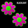 Glitz Nips Daisy Neon Pink Yellow Reflective Pasties