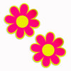 Glitz Nips Daisy Neon Pink Yellow Reflective Pasties