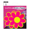 Glitz Nips Daisy Neon Pink Yellow Reflective Pasties
