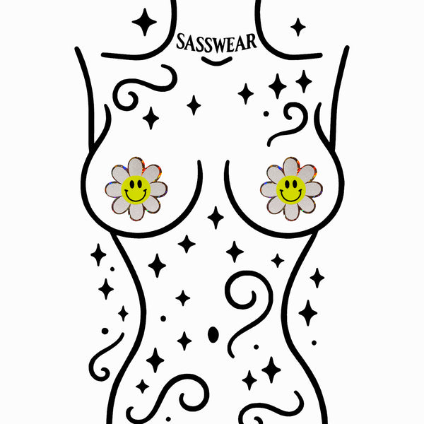 Glitz Nips Daisy Smiley Pasties