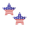 American Flag Star Power Glitter Glitz Nips Pasties