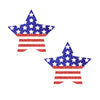 American Flag Star Power Glitter Glitz Nips Pasties