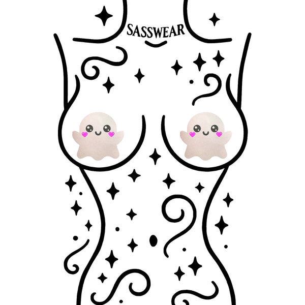 Glitz Nips Cutie Ghost Booby Pasties