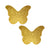 gold glitter  butterfly pasties