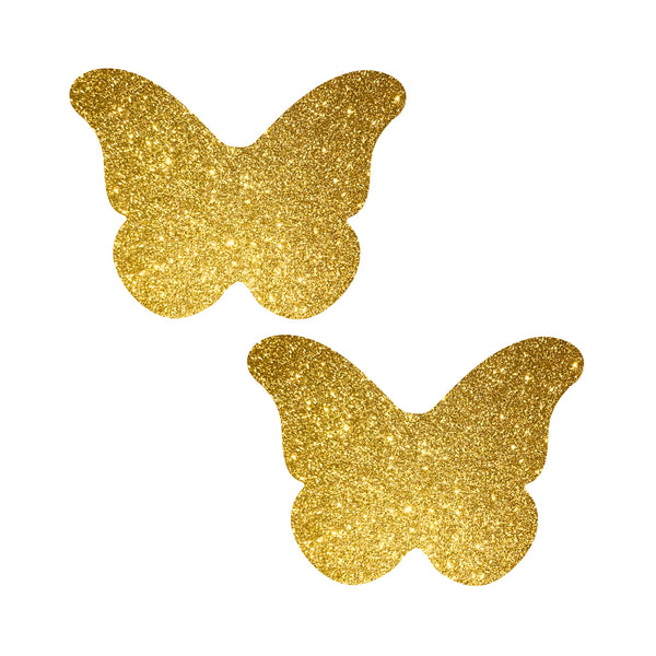 gold glitter  butterfly pasties